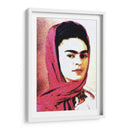 Frida Kahlo en Retrato Estilo Dibujo en Pastel - Mario Velazquez | Cuadro decorativo de Canvas Lab