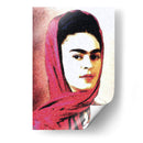 Frida Kahlo en Retrato Estilo Dibujo en Pastel - Mario Velazquez | Cuadro decorativo de Canvas Lab