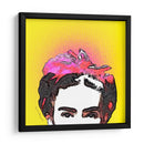 Retrato de Frida en Medios Tonos Amarillos - Mario Velazquez | Cuadro decorativo de Canvas Lab