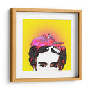 Retrato de Frida en Medios Tonos Amarillos - Mario Velazquez | Cuadro decorativo de Canvas Lab