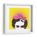 Retrato de Frida en Medios Tonos Amarillos - Mario Velazquez | Cuadro decorativo de Canvas Lab