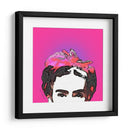 Retrato de Frida en Medios Tonos Rosas - Mario Velazquez | Cuadro decorativo de Canvas Lab