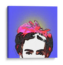 Retrato de Frida en Medios Tonos Azules - Mario Velazquez | Cuadro decorativo de Canvas Lab