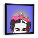 Retrato de Frida en Medios Tonos Azules - Mario Velazquez | Cuadro decorativo de Canvas Lab