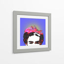 Retrato de Frida en Medios Tonos Azules - Mario Velazquez | Cuadro decorativo de Canvas Lab