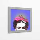 Retrato de Frida en Medios Tonos Azules - Mario Velazquez | Cuadro decorativo de Canvas Lab