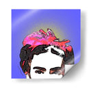 Retrato de Frida en Medios Tonos Azules - Mario Velazquez | Cuadro decorativo de Canvas Lab