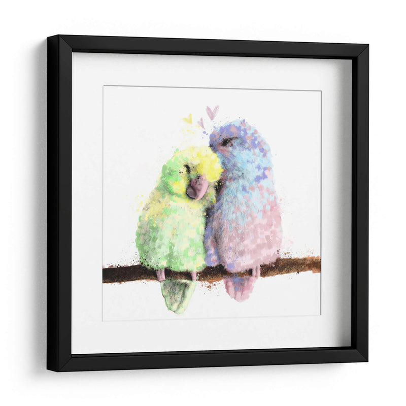 Lovebirds - Hue Art | Cuadro decorativo de Canvas Lab
