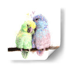 Lovebirds - Hue Art | Cuadro decorativo de Canvas Lab
