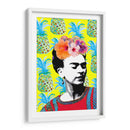 Frida Kahlo en Fondo Amarillo con Piñas - Mario Velazquez | Cuadro decorativo de Canvas Lab
