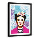 Frida Kahlo con Rebozo Rosa - Mario Velazquez | Cuadro decorativo de Canvas Lab