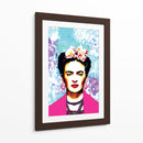 Frida Kahlo con Rebozo Rosa - Mario Velazquez | Cuadro decorativo de Canvas Lab