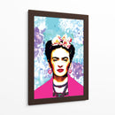 Frida Kahlo con Rebozo Rosa - Mario Velazquez | Cuadro decorativo de Canvas Lab