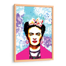 Frida Kahlo con Rebozo Rosa - Mario Velazquez | Cuadro decorativo de Canvas Lab