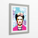Frida Kahlo con Rebozo Rosa - Mario Velazquez | Cuadro decorativo de Canvas Lab
