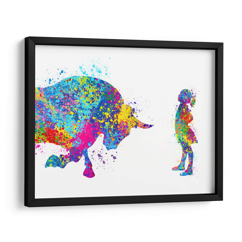 Fearless Girl Colors - Hue Art | Cuadro decorativo de Canvas Lab