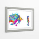 Fearless Girl Colors - Hue Art | Cuadro decorativo de Canvas Lab