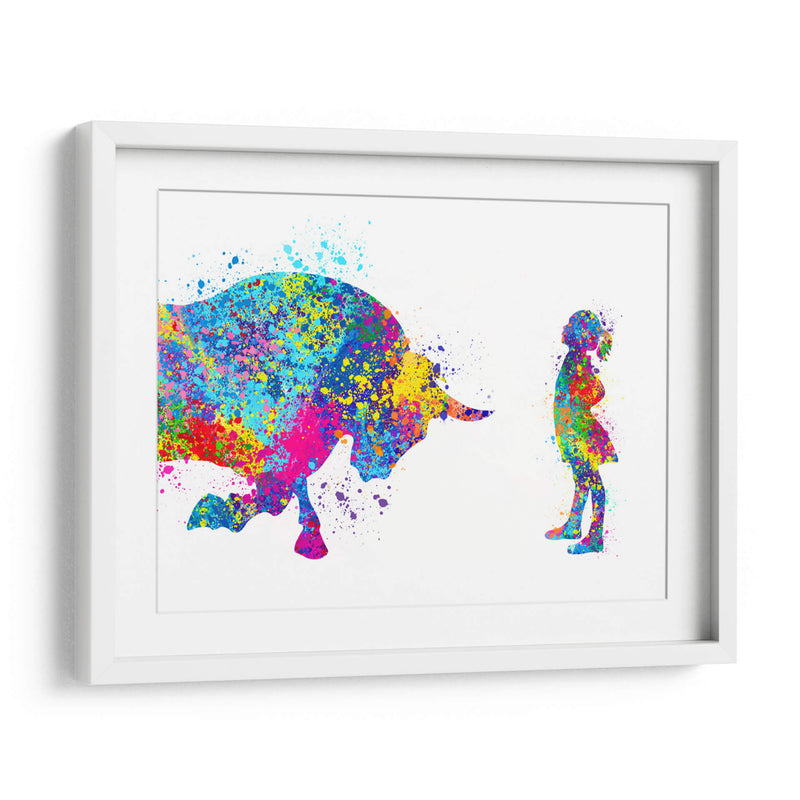 Fearless Girl Colors - Hue Art | Cuadro decorativo de Canvas Lab