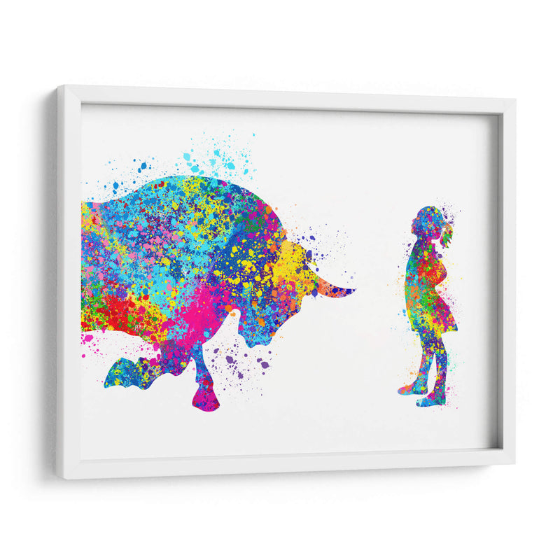Fearless Girl Colors - Hue Art | Cuadro decorativo de Canvas Lab