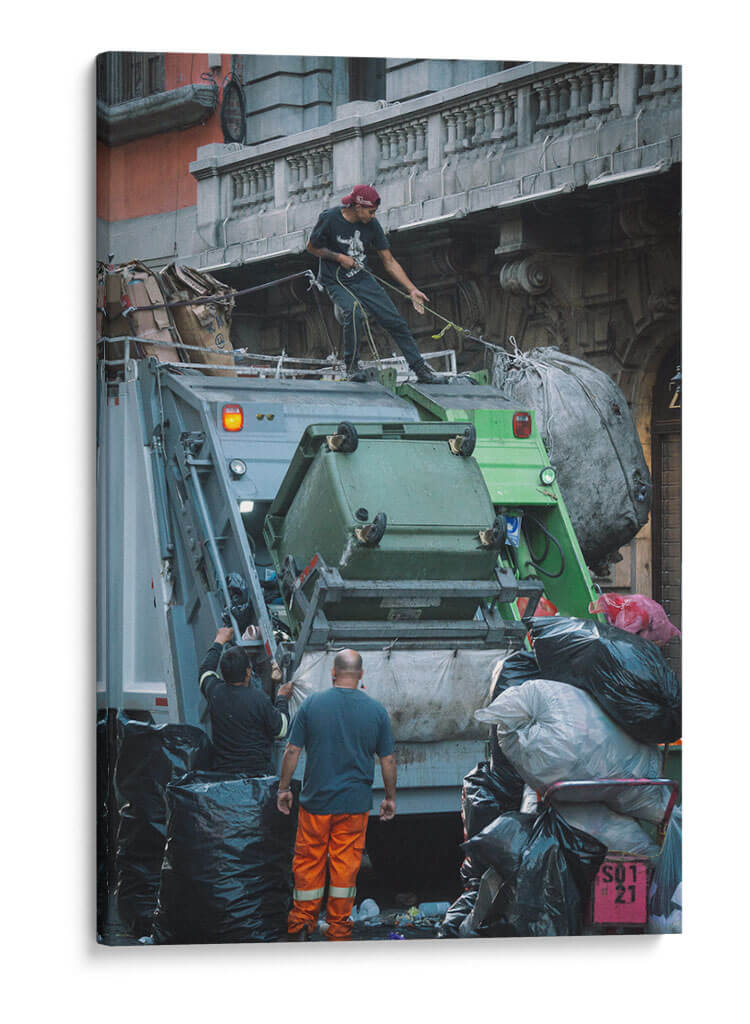 Recolectores de basura - DaguerroMX | Cuadro decorativo de Canvas Lab