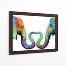 Elephant Love Colors - Hue Art | Cuadro decorativo de Canvas Lab