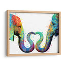 Elephant Love Colors - Hue Art | Cuadro decorativo de Canvas Lab