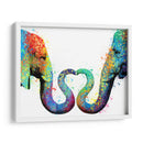 Elephant Love Colors - Hue Art | Cuadro decorativo de Canvas Lab