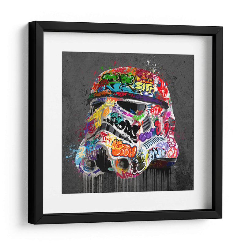 Stormtrooper Helmet Graffiti - David Aste | Cuadro decorativo de Canvas Lab