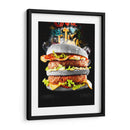 Hamburguesa Black - Charl Deep | Cuadro decorativo de Canvas Lab