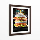 Hamburguesa Black - Charl Deep | Cuadro decorativo de Canvas Lab