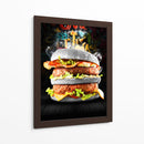 Hamburguesa Black - Charl Deep | Cuadro decorativo de Canvas Lab
