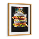 Hamburguesa Black - Charl Deep | Cuadro decorativo de Canvas Lab