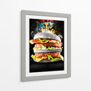 Hamburguesa Black - Charl Deep | Cuadro decorativo de Canvas Lab