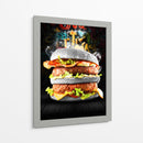Hamburguesa Black - Charl Deep | Cuadro decorativo de Canvas Lab