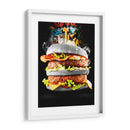 Hamburguesa Black - Charl Deep | Cuadro decorativo de Canvas Lab