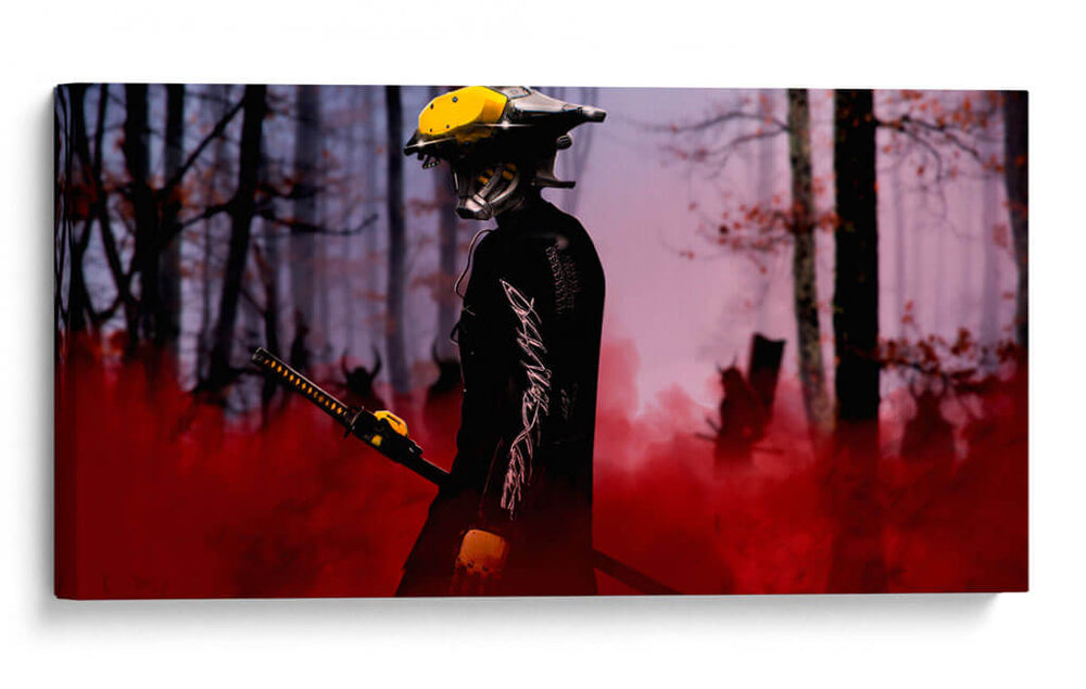 Samurai Cyber - Charl Deep | Cuadro decorativo de Canvas Lab