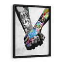 Graffiti Unity Bnw - David Aste | Cuadro decorativo de Canvas Lab