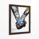 Graffiti Unity Bnw - David Aste | Cuadro decorativo de Canvas Lab