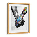 Graffiti Unity Bnw - David Aste | Cuadro decorativo de Canvas Lab