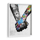 Graffiti Unity Bnw - David Aste | Cuadro decorativo de Canvas Lab