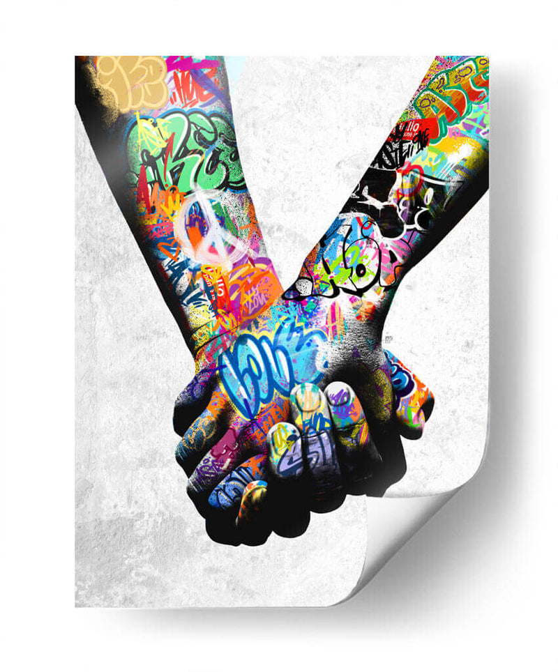 Graffiti Unity - David Aste | Cuadro decorativo de Canvas Lab