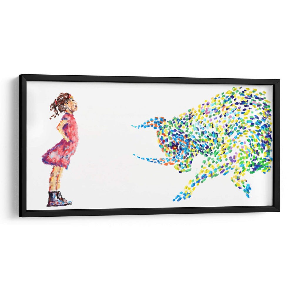 Fearless Girl Paint Strokes - Hue Art | Cuadro decorativo de Canvas Lab