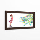 Fearless Girl Paint Strokes - Hue Art | Cuadro decorativo de Canvas Lab