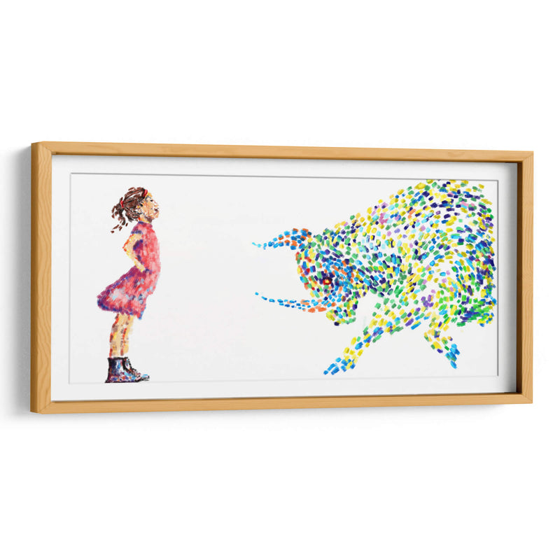 Fearless Girl Paint Strokes - Hue Art | Cuadro decorativo de Canvas Lab