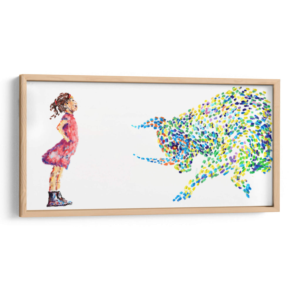 Fearless Girl Paint Strokes - Hue Art | Cuadro decorativo de Canvas Lab