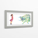 Fearless Girl Paint Strokes - Hue Art | Cuadro decorativo de Canvas Lab