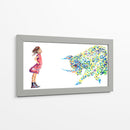 Fearless Girl Paint Strokes - Hue Art | Cuadro decorativo de Canvas Lab
