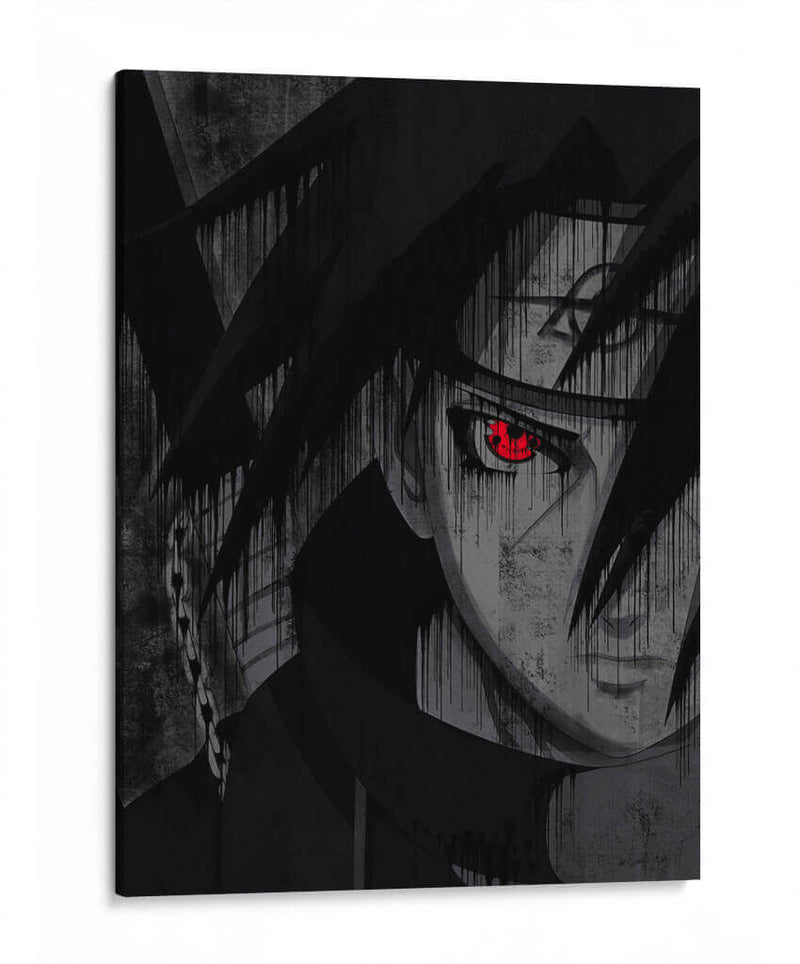 Itachi Sharingan - Dry Ink | Cuadro decorativo de Canvas Lab