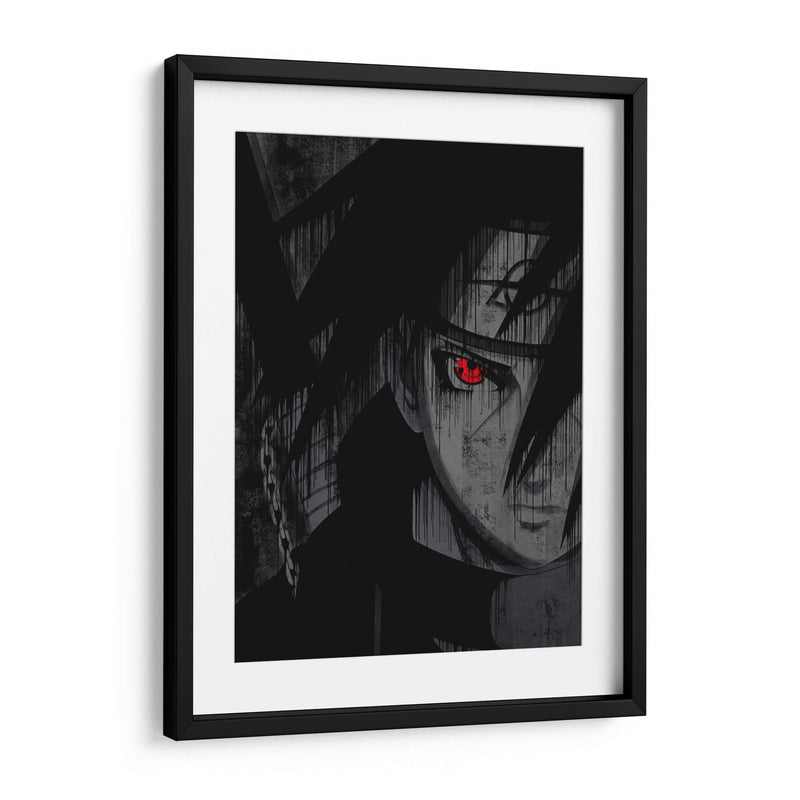 Itachi Sharingan - Dry Ink | Cuadro decorativo de Canvas Lab