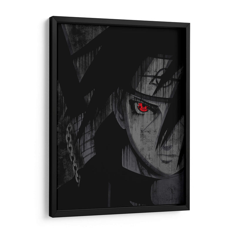 Itachi Sharingan - Dry Ink | Cuadro decorativo de Canvas Lab